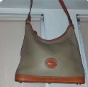 Leather shoulder bag....Dooney & Bourke
